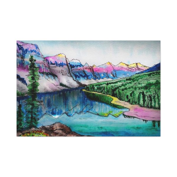 91638-403.jpg Lake and Mountains Standard Canvas