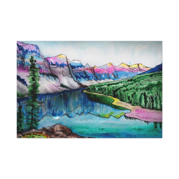 Lake and Mountains Standard Canvas - Image 2