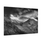 Mountain in Black and White Standard Canvas