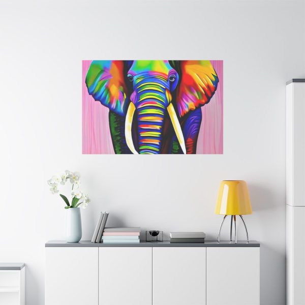91638-434.jpg Rainbow Colored Elephant I Standard Canvas