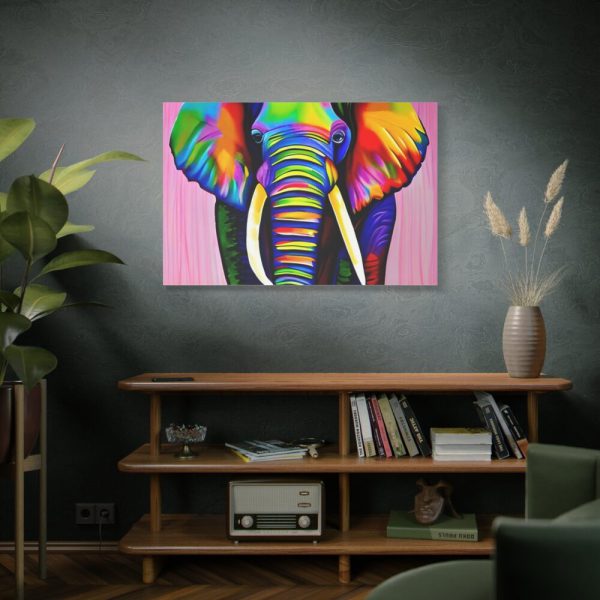 91638-436.jpg Rainbow Colored Elephant I Standard Canvas