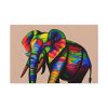 Rainbow Colored Elephant II Standard Canvas