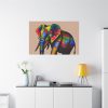 Rainbow Colored Elephant II Standard Canvas