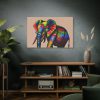 Rainbow Colored Elephant II Standard Canvas