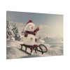 91638-442.jpg Snowman On Sledge Standard Canvas