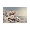 91638-443.jpg Snowman On Sledge Standard Canvas