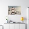 91638-444.jpg Snowman On Sledge Standard Canvas