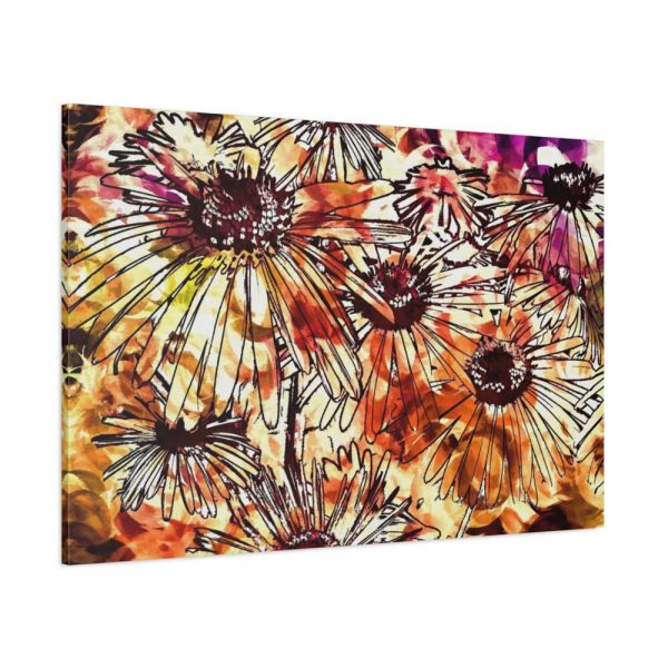 Abstract Flowers Standard Canvas