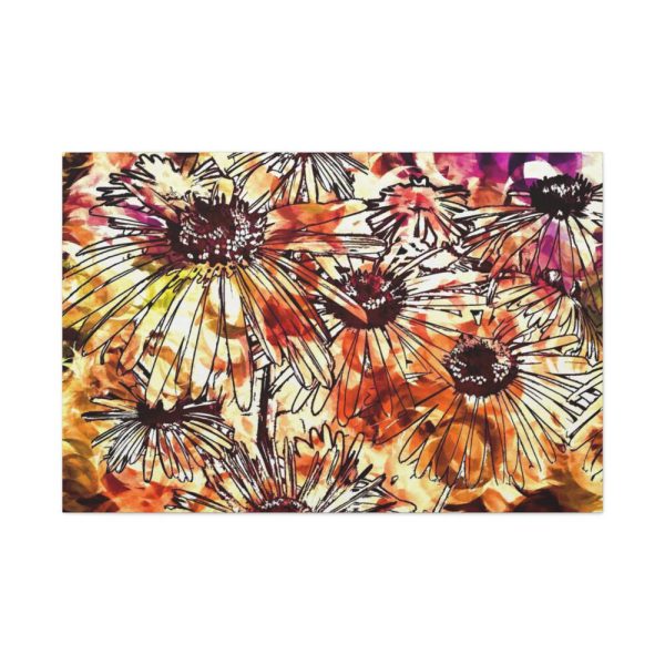 Abstract Flowers Standard Canvas