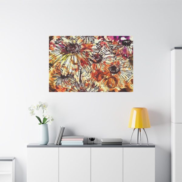 Abstract Flowers Standard Canvas