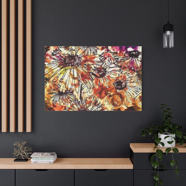 Abstract Flowers Standard Canvas