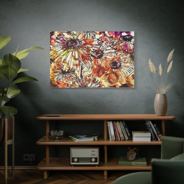 Abstract Flowers Standard Canvas