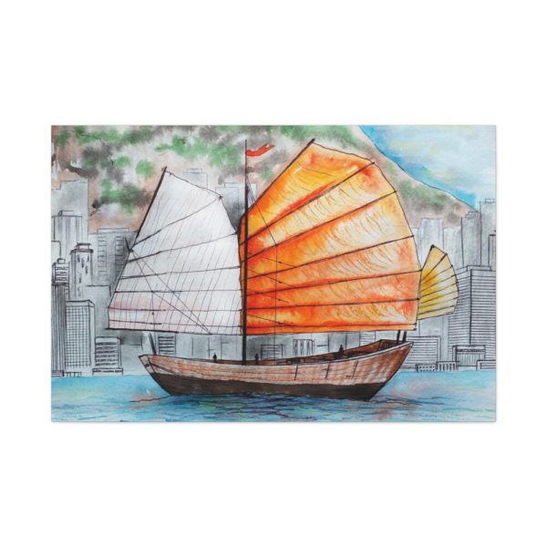 91638-473.jpg Traditional Chinese Sailing Ship Standard Canvas