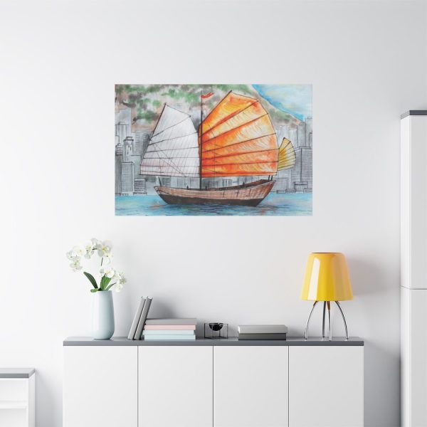 91638-474.jpg Traditional Chinese Sailing Ship Standard Canvas