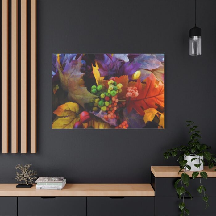 Autumn Leaves, Berries, Acorns Standard Canvas - Image 4