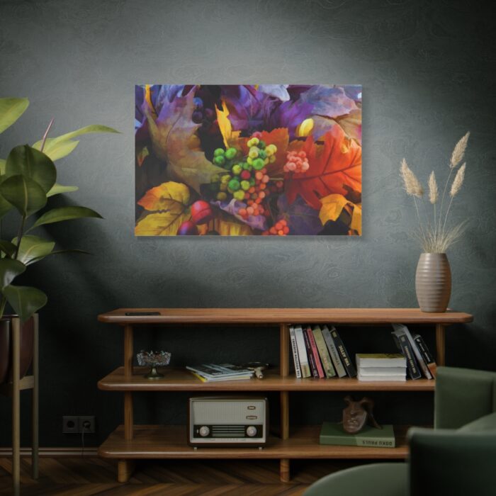 Autumn Leaves, Berries, Acorns Standard Canvas - Image 5