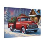 Vintage Pickup Truck Christmas I Standard Canvas