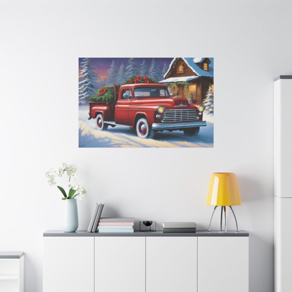 Vintage Pickup Truck Christmas I Standard Canvas