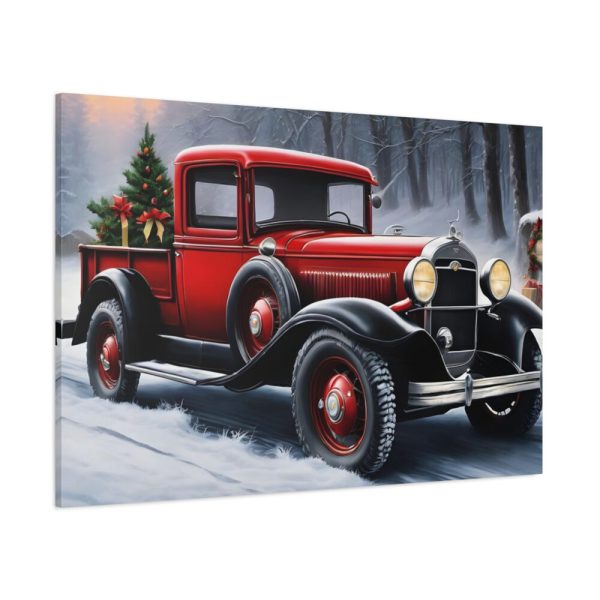 Vintage Pickup Truck Christmas II Standard Canvas