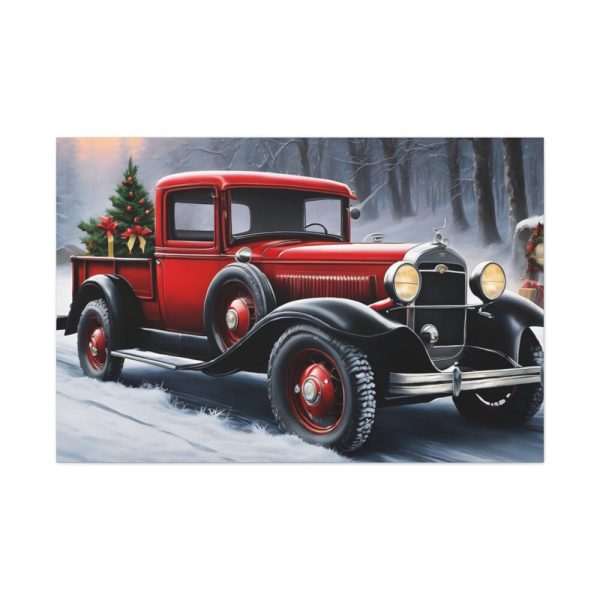 Vintage Pickup Truck Christmas II Standard Canvas