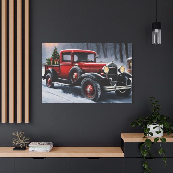 Vintage Pickup Truck Christmas II Standard Canvas