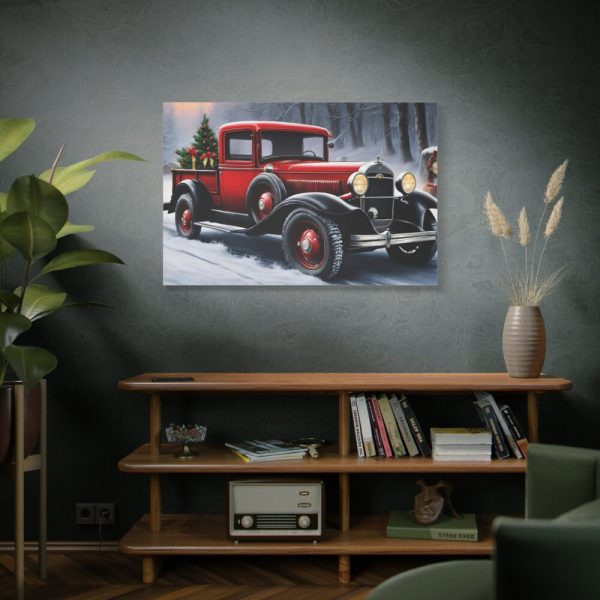 Vintage Pickup Truck Christmas II Standard Canvas