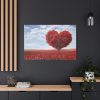 Red Tree in Heart Shape Standard Canvas