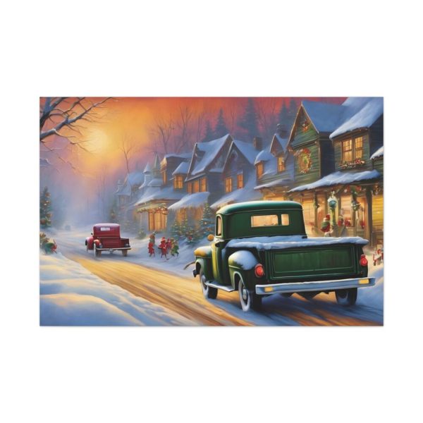 Vintage Pickup Truck Christmas III Standard Canvas