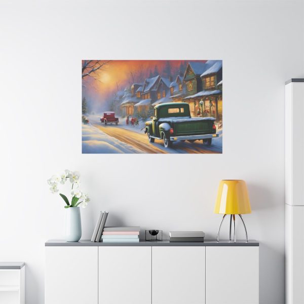 Vintage Pickup Truck Christmas III Standard Canvas