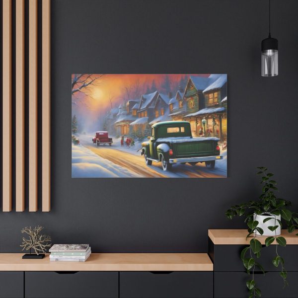 Vintage Pickup Truck Christmas III Standard Canvas