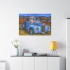 91638-510.jpg Vintage Blue Pickup Truck Standard Canvas