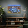 91638-512.jpg Vintage Blue Pickup Truck Standard Canvas
