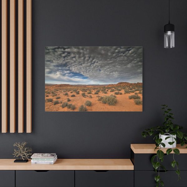 91638-58.jpg Clouds Drift over the Arizona Desert Standard Canvas