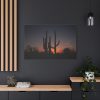 91638-68.jpg Saguaro Cacti at Sunset in the Arizona Desert Standard Canvas