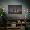 91638-69.jpg Saguaro Cacti at Sunset in the Arizona Desert Standard Canvas