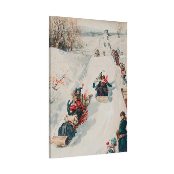 91655-30.jpg Tobogganing by L. Prang & Co Standard Canvas