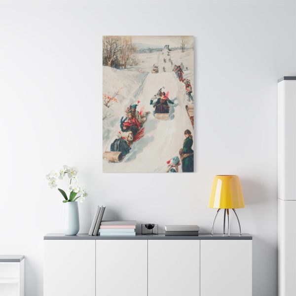 91655-32.jpg Tobogganing by L. Prang & Co Standard Canvas