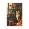 91655-41.jpg Cat By Christmas Tree Standard Canvas