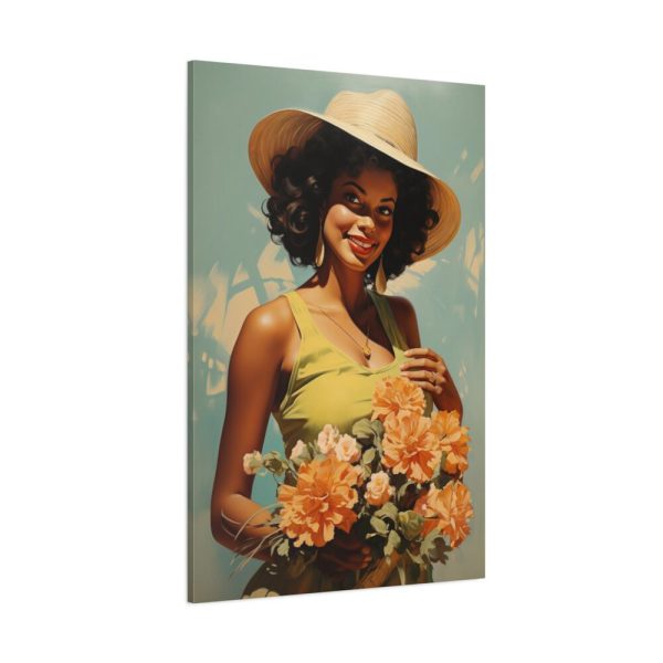 Woman With Flowers Standard Canvas