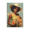 Woman With Flowers Standard Canvas