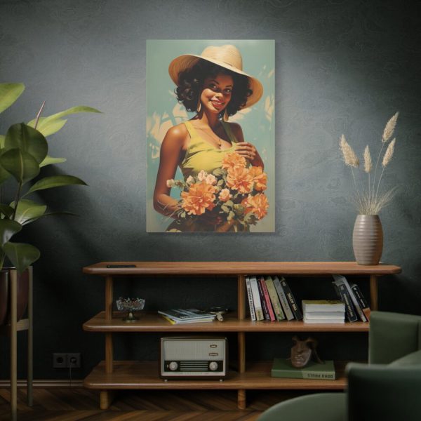 Woman With Flowers Standard Canvas