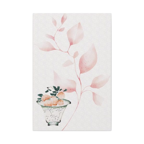 Vintage Lychee Bowl Illustration Standard Canvas