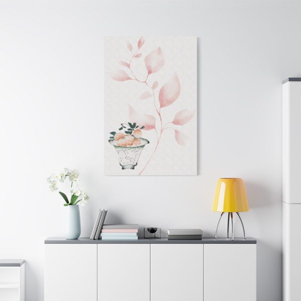 Vintage Lychee Bowl Illustration Standard Canvas