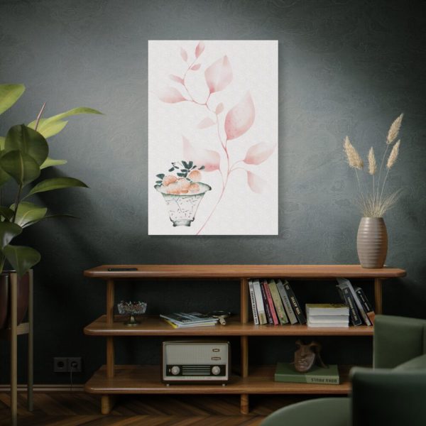 Vintage Lychee Bowl Illustration Standard Canvas