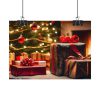 92368-11.jpg Christmas Gifts Fireplace Poster