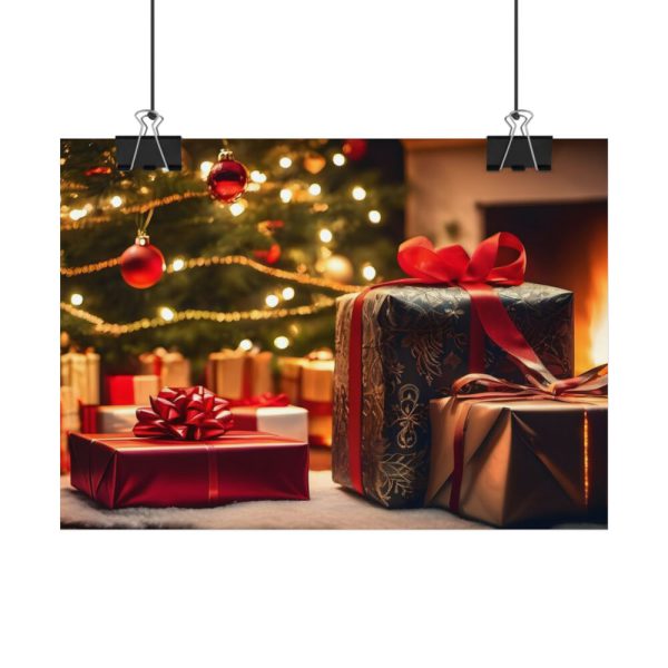 92368-11.jpg Christmas Gifts Fireplace Poster