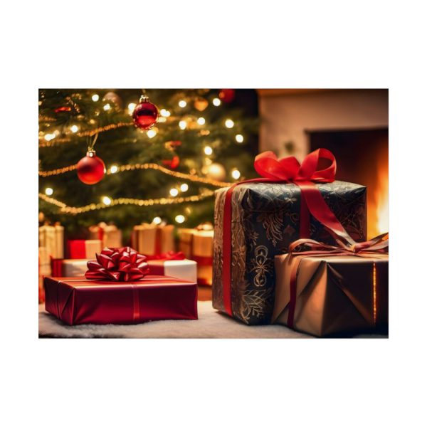 92369-10.jpg Christmas Gifts Fireplace Poster