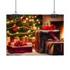 92369-11.jpg Christmas Gifts Fireplace Poster