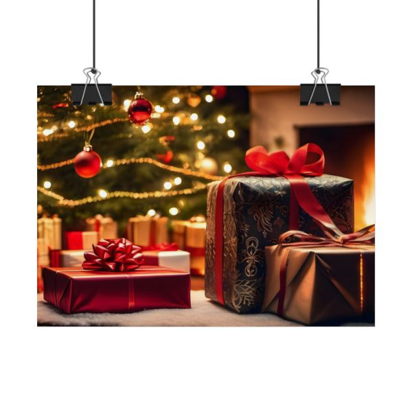 92369-11.jpg Christmas Gifts Fireplace Poster