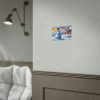 92369-49.jpg Snowman and Illuminated House Poster